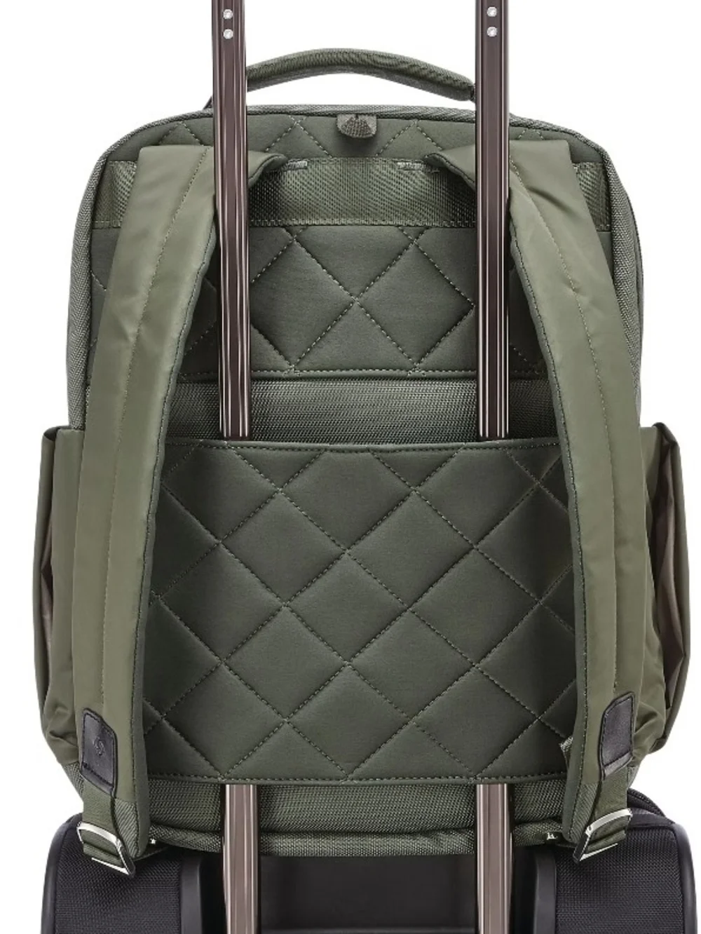 Samsonite Olive Green Backpack with Black Accent - Travel & Work 14.1